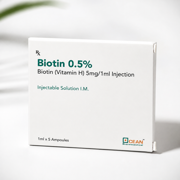 Biotin 0.5% – Vitamin H 5mg/1ml Injection